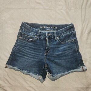 American Eagle Cutoff Jean shorts. Next Level Stretch Size 4 Womens. Denim